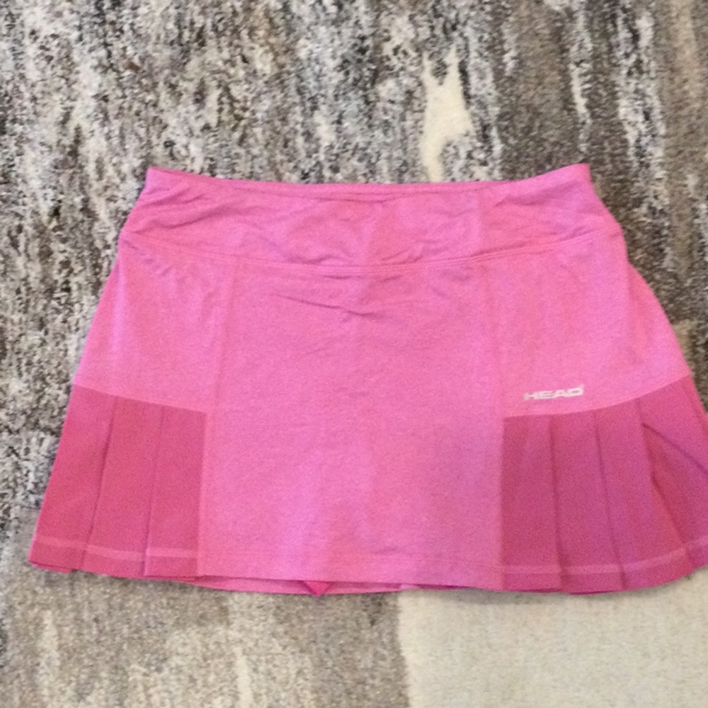 Pink tennis skort